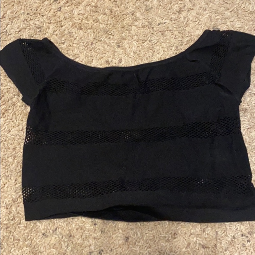 Black crop top